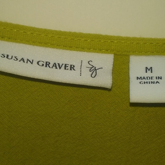 Susan Graver green embellished tunic - Picture 6 of 7